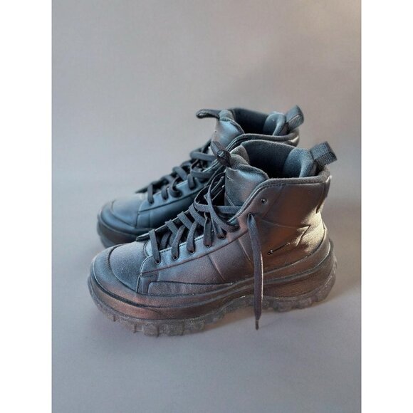 Nike Black Blazer Roam Mid High Top Sneakers Sz 9 Sneaker Head Grunge Athletic - Picture 1 of 5